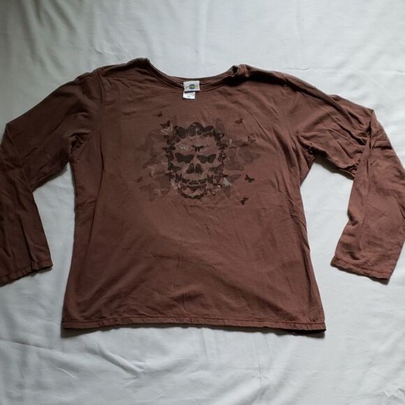 Universal graphic skull / butterfly shirt - Picture 1 of 2